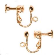 🔩 screw back non-pierced earring findings, 22k gold plated - beadaholique logo