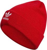 🧢 adidas originals kids' trefoil beanie: the perfect blend of style and comfort for boys and girls logo