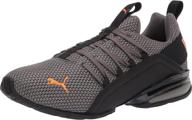 puma mens axelion sneaker black strong logo