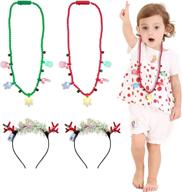 christmas accessories christmas，party necklaces 2headbands logo