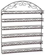 💅 home-it nail polish rack & organizer - metal frame, holds up to 102 bottles, unbreakable, bronze color logo