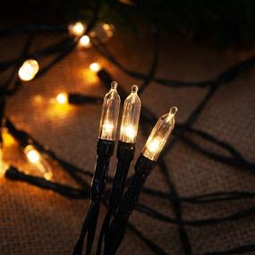 img 1 attached to Joiedomi 15.8 Ft Christmas String Lights: Battery Operated 2 Pack with 50 LED Lights for Xmas Outdoor Decorations