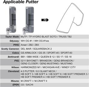 img 2 attached to 🏌️ 2020 Scotty Cameron Special Select Newport Squareback Fastback Putters - Golf Blade Putter Head Covers with Strong Magnetic Closure
