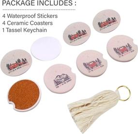 img 3 attached to 🚗 KAR Care Car Coasters for Women