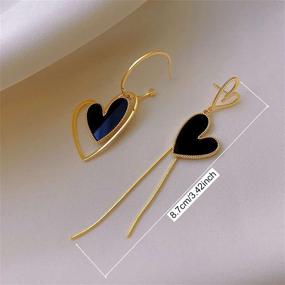 img 3 attached to ANDPAI Asymmetry Earrings Fashion Elegant