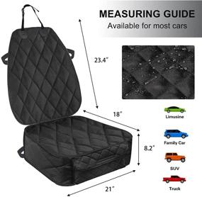 img 2 attached to Nonslip Waterproof Dog Car Seat Cover for Front Seat - Ideal Pet Car Seat Protector for Cars, Trucks & SUVs