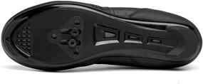 img 1 attached to Unisex Peloton Compatible Cycling Shoes: Men's & Women's Road Biking Shoes with Look Delta Cleats and SPD Clip On for Indoor Riding - Black-Black, M6.5