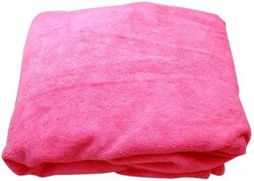 img 3 attached to 🛀 Queena Microfiber Bath Towel Wrap & Hair Turban: Adjustable Pink Spa Shower Cover-Up for Women