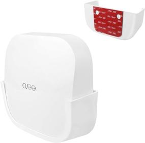 img 4 attached to 🔧 Easy and Drill-Free Wall Mount Solution for eero Pro 6 Tri-Band mesh Wi-Fi 6 - Screwless VHB Holder, Strong Adhesive (1 Pack)