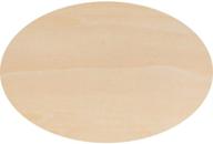 🔲 wooden oval cutout shapes, pack of 3 unfinished wood (8.5 x 12 inch, 1/8 inch thick) by woodpeckers logo