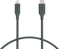 🔌 amazon basics mfi certified usb-c to lightning кабель для apple iphone 11/12, ipad - midnight green (1 фут) логотип