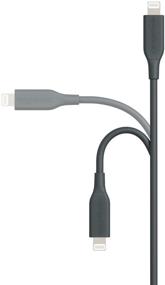 img 3 attached to 🔌 Amazon Basics MFi Certified USB-C to Lightning кабель для Apple iPhone 11/12, iPad - Midnight Green (1 фут)