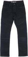 ray slim biker pants: stylish boys' clothing for a trendy look in jeans logo