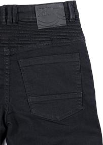 img 1 attached to RAY Slim Biker Pants: Stylish Boys' Clothing for a Trendy Look in Jeans