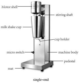 img 1 attached to Electric Commercial Blender Milkshake Smoothie