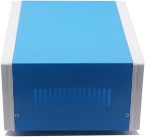 img 1 attached to 💡 Zulkit DIY Electric Enclosure Case - Blue Metal Rectangle Project Box Preventive Case Electrical Box 9.8 x 7.5 x 4.3 Inch