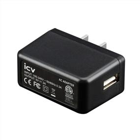 img 4 attached to Optimized for SEO: Small and Lightweight icv USB Wall Charger – 5V 2A AC Power Adapter with US Plug for Phone, Tablet, and Other USB Powered Devices – Designed with Safety in Mind