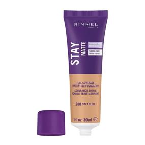 img 3 attached to 🌸 Rimmel Stay Matte Foundation Soft Beige - 1 Fl Oz Bottle: Achieve a Naturally Flawless Look with Soft Matte Powder Finish