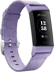 img 4 attached to Joyozy Nylon Woven Bands - Compatible with Fitbit Charge 3/4 and Charge 3 SE - Replacement Accessory Straps - Wristbands Bracelet for Women and Men - Available in 5 Colors