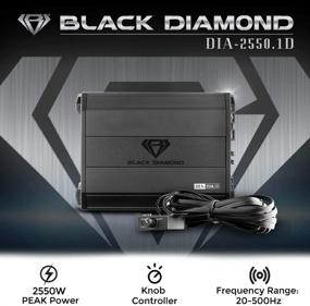 img 3 attached to 💎 Powerful Black Diamond DIA-2550.1D Car Audio Amplifier - Monoblock, Class D, 2550 Watts with Remote BASS Knob