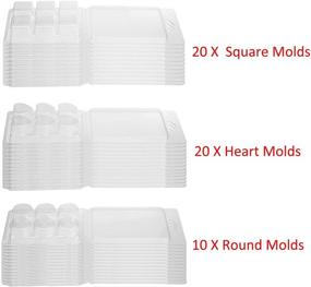 img 2 attached to MILIVIXAY 50Pack Containers 6 Plastic Molds 20