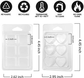 img 1 attached to MILIVIXAY 50Pack Containers 6 Plastic Molds 20