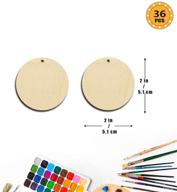 🔲 unfinished round wood earring blanks for women and girls - bulk diy jewelry making supplies for lightweight statement dangle earrings 2 inch logo