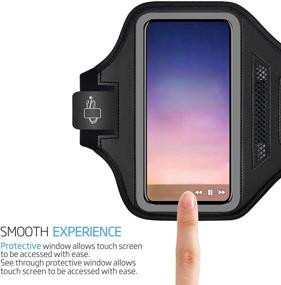 img 1 attached to i2 Gear Black Running Armband Phone Case for Samsung Galaxy A51, A50, A32, A20 & A10 - Exercise Armband with Key Holder and Air Vent - Cell Phone Holder for Working Out