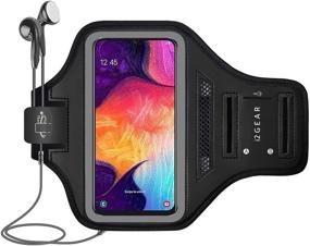 img 3 attached to i2 Gear Black Running Armband Phone Case for Samsung Galaxy A51, A50, A32, A20 & A10 - Exercise Armband with Key Holder and Air Vent - Cell Phone Holder for Working Out