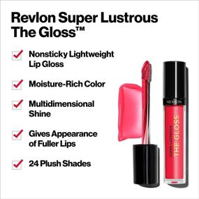img 2 attached to 💄 REVLON Super Lustrous Lip Gloss in Sugar Violet: Long-lasting Shine for Gorgeous Lips (0.13 oz)