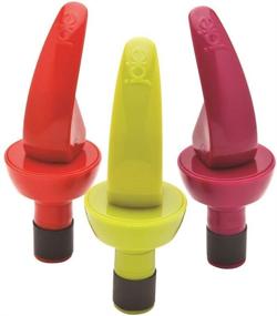 img 2 attached to 🍾 Joe Joie Expanding Beverage Bottle Stopper Pack - Assorted Colors, Set of 3 - 1 Pack