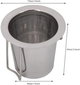 img 3 attached to Stainless Infuser Strainer Foldable Filter