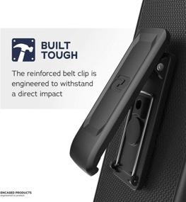 img 1 attached to 📱 Black Full Body Protective Holster Case for Samsung Galaxy Note 10 Plus (2019 Rebel Armor) - Heavy Duty Rugged Belt Clip Cover with Holder