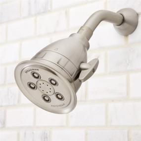 img 2 attached to 💦 Speakman Hotel Pure Anystream High Pressure Shower Head with Filter - Adjustable, 2.5 GPM, Brushed Nickel Finish