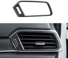 img 2 attached to 🚗 Ramecar Carbon Fiber Print Dashboard Air Vent Air-Conditioner Wind Outlet Cover Frame Trim for Honda Accord 2018-2020