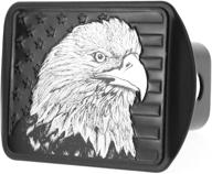 металлическая крышка сцепного устройства прицепа everhitch с американским флагом и эмблемой орла (подходит для 1 логотип