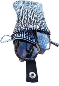 img 2 attached to 🕶️ Soft Sunglasses Holder Pouch by Buti-Eyes - Double Eyeglass Slip Case (Black Key)