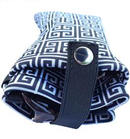 img 1 attached to 🕶️ Soft Sunglasses Holder Pouch by Buti-Eyes - Double Eyeglass Slip Case (Black Key)