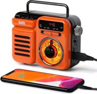 📻 raddy rw3 - ultimate emergency hand crank radio: retro am/fm/noaa, solar powered with phone charger, flashlight, bluetooth speaker, sos alarm - ideal for home use, survival, and outdoor adventures logo