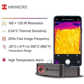 img 3 attached to 📸 HIKMICRO Mini1: 160x120 IR Resolution-25Hz Refresh Rate Thermal Imaging Camera for Android Smartphone