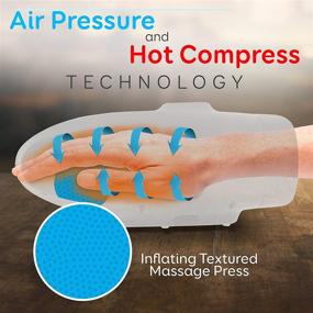 img 2 attached to 👐 SereneLife Electric Compression Hand Massager: Soothing Acupressure Relief for Arthritis, Carpal Tunnel, Pain, and Numbness - SLHNDMSG85