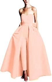 img 4 attached to 👗 Emmani Jumpsuits Dresses - Women's Clothing with Detachable Strapless Design