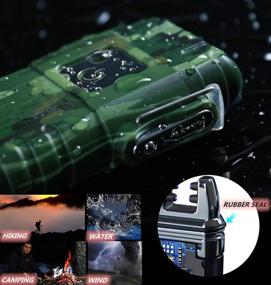 img 2 attached to Waterproof Outdoor Smart Fingerprint Sensor Lighter USB Rechargeable Pulse Plasma Lighter Twin Arc Plasma Lighter Ideal for Camping, Hiking, Travel, Gas Stove, BBQ