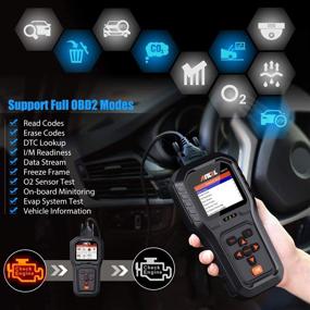 img 3 attached to ANCEL AD510 Улучшенный OBD2 Сканер: Автомобильный считыватель кодов для проверки света двигателя, сканирование автомобильной диагностики, полные режимы OBDII, проверка напряжения аккумулятора, поиск DTC и бесплатные обновления на всю жизнь.