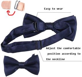 img 1 attached to 👧 Набор подтяжек и галстука GUCHOL для детей и мальчиков - Регулируемые эластичные классические аксессуары, с возрастом от 1 до 13 лет