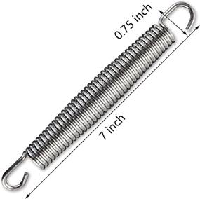 img 3 attached to Yarlung 20 Pack 7 Inch Trampoline Springs with 2 T-Hooks: Premium Stainless Steel Replacement Parts for Skywalker, JumpKing, Upperbounce, Skybound