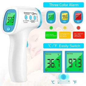 img 3 attached to 🌡️ Infrared Touchless Forehead Thermometer for Adults: Accurate 3-in-1 Digital Thermometer with Fever Alarm and Memory Function