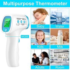 img 2 attached to 🌡️ Infrared Touchless Forehead Thermometer for Adults: Accurate 3-in-1 Digital Thermometer with Fever Alarm and Memory Function