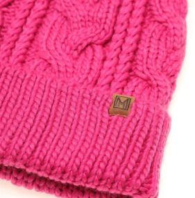 img 1 attached to 🧒 Warm and Trendy MIRMARU Kids Pom Pom Beanie Hat for Boys and Girls, Ages 7-12, Perfect for Winter!