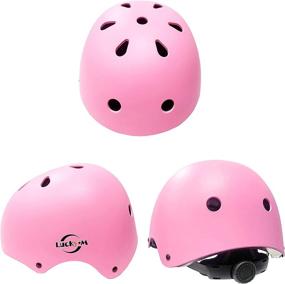 img 3 attached to Premium Kids Toddler Protective Gear and Helmet Sets - Ideal for 🛹 Skateboarding, Skating, Scooter, Cycling - Knee Pads, Wrist Pads, and Elbow Pads included!